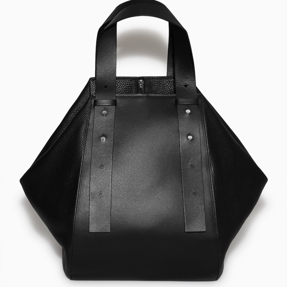 COS Black Leather Tote Bag - Picture 2 of 13